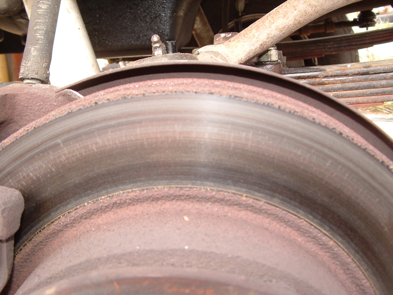 Hair-line cracks in brake rotor? | NC4x4